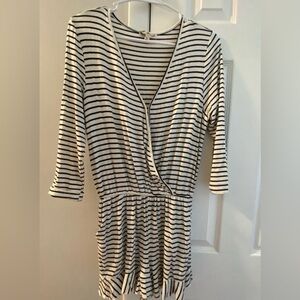 About A Girl Striped Romper